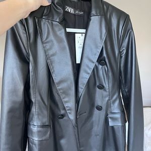 Zara leather jacket